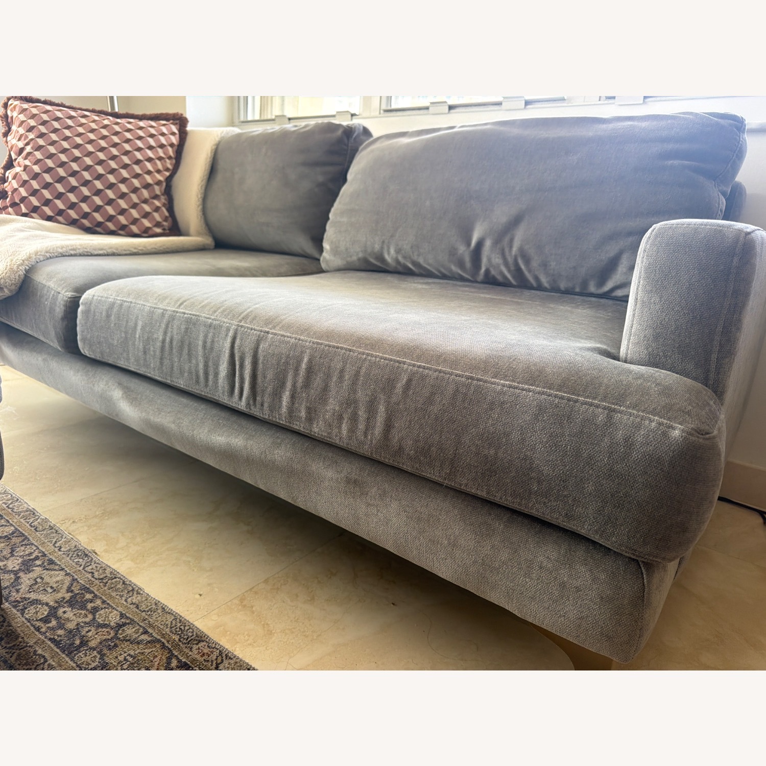 West Elm Andes Sofa with Ottoman - image-3