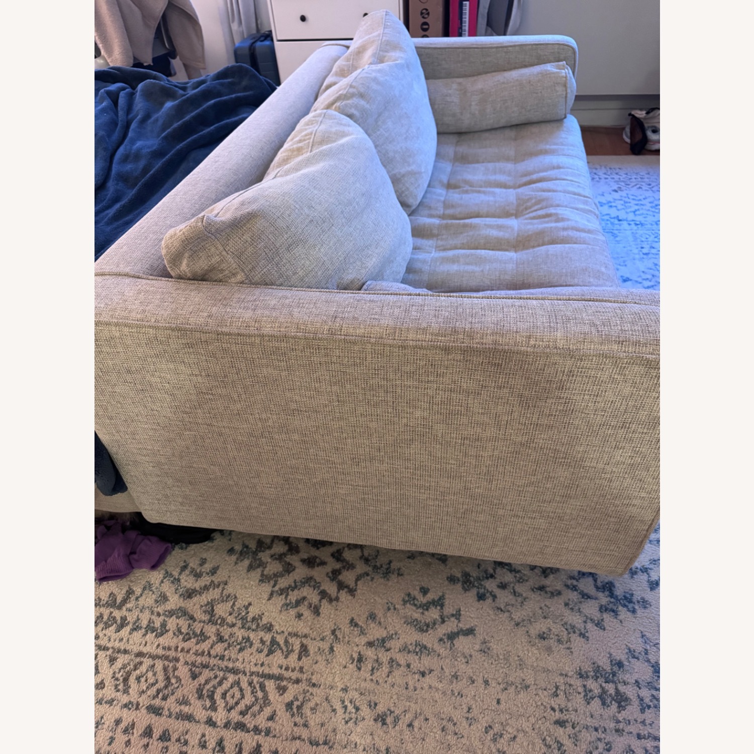 Article Sven 88" Tufted Sofa - Stone Gray - image-3