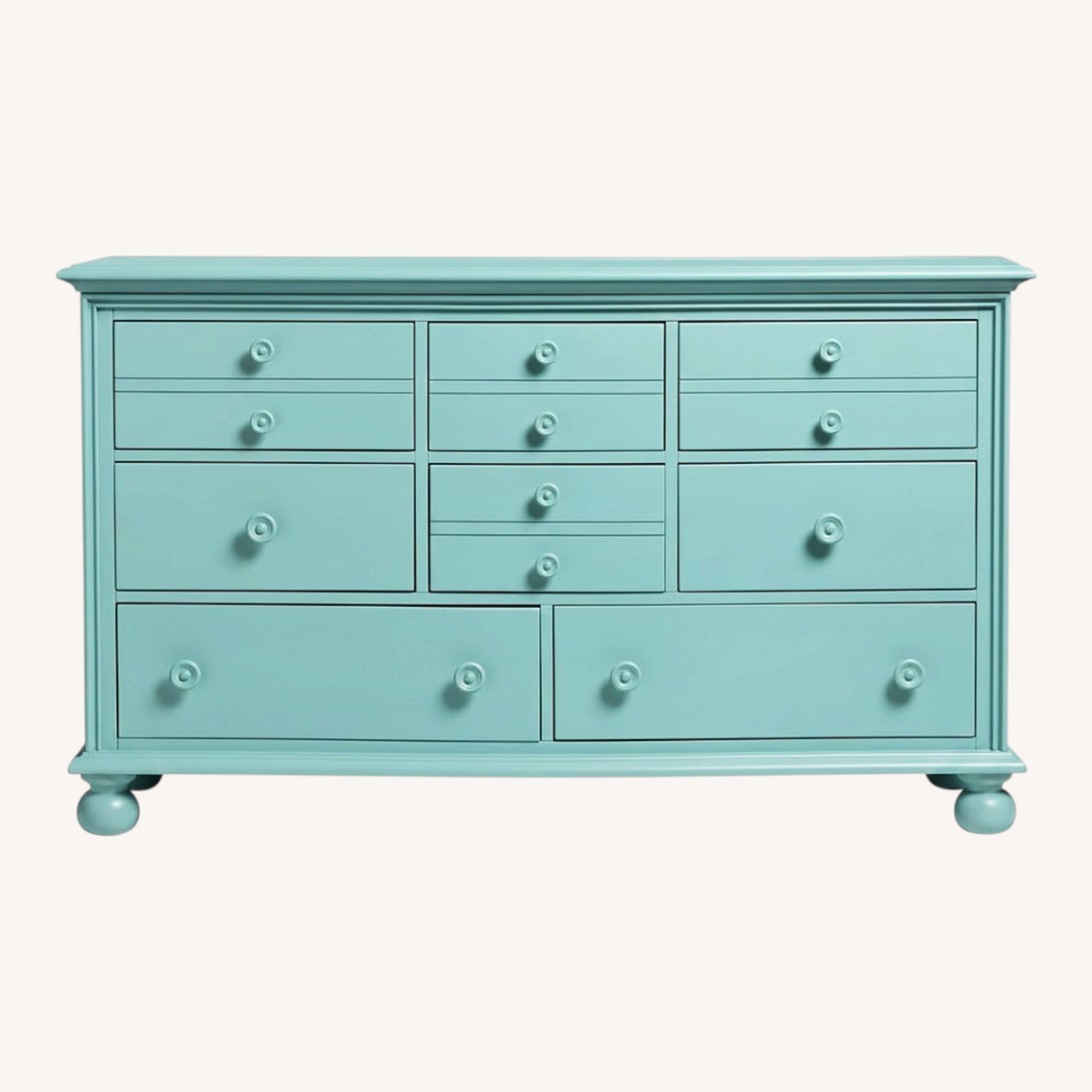 Rooms To Go Blue Wood Dresser - image-0