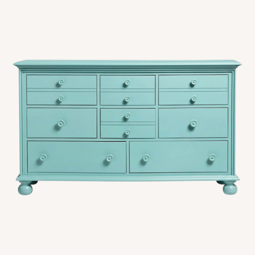 Used Rooms To Go Blue Wood Dresser for sale on AptDeco