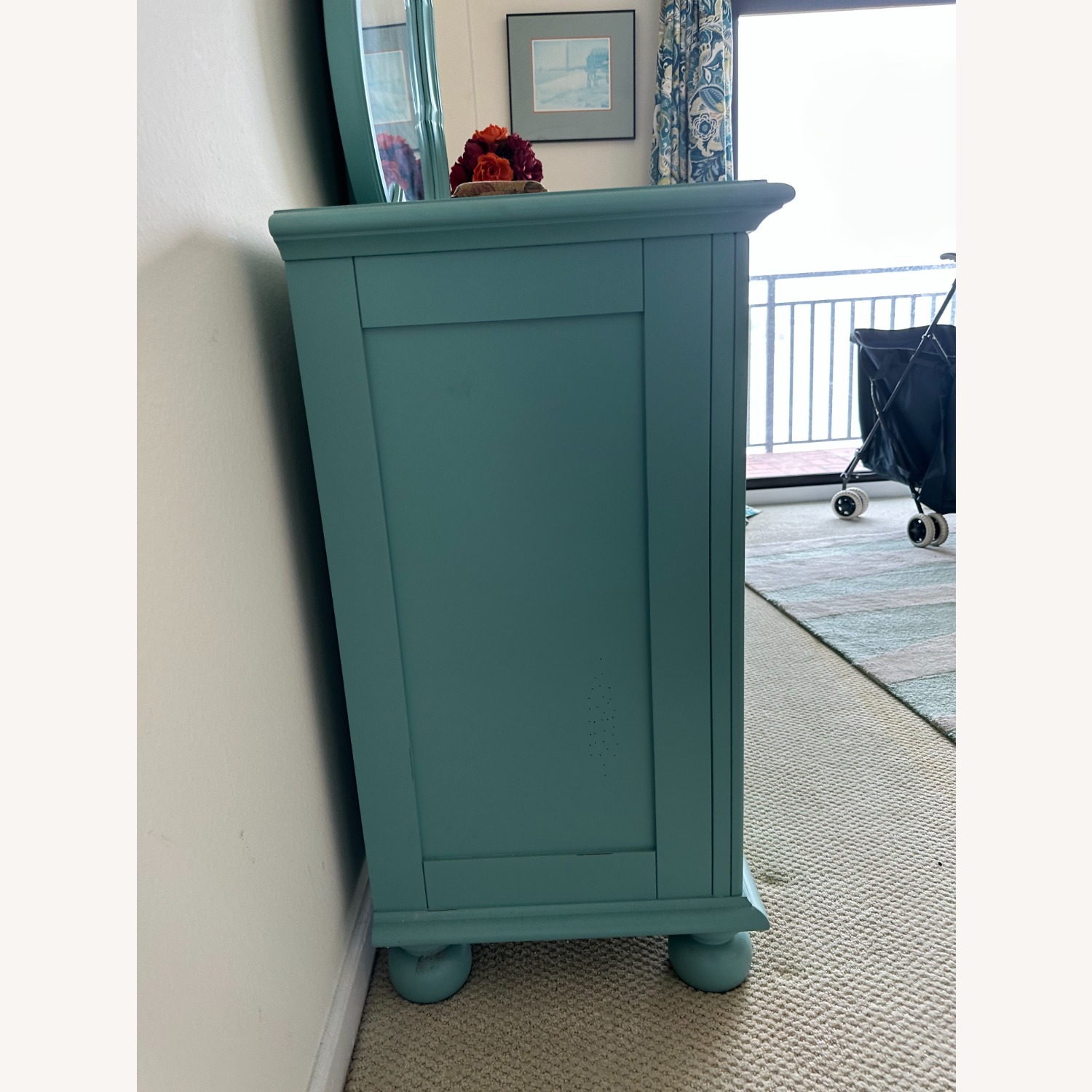 Rooms To Go Blue Wood Dresser - image-3