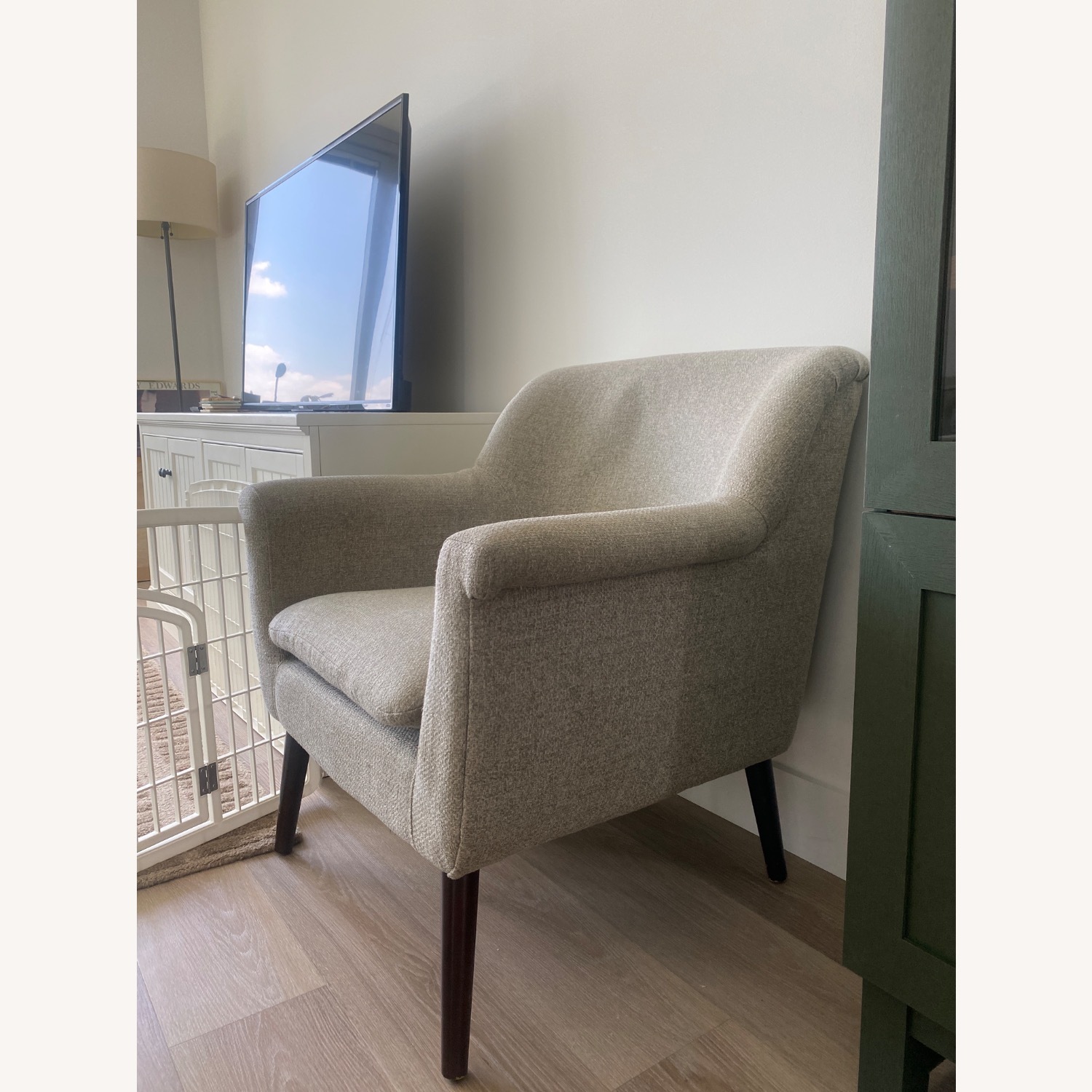 Bob's Discount Furniture Reece Light Gray Armchair - image-2