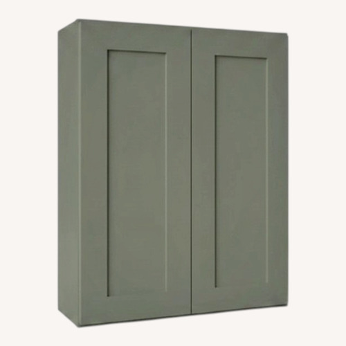 Used Light Gray Wood Wall Unit for sale on AptDeco