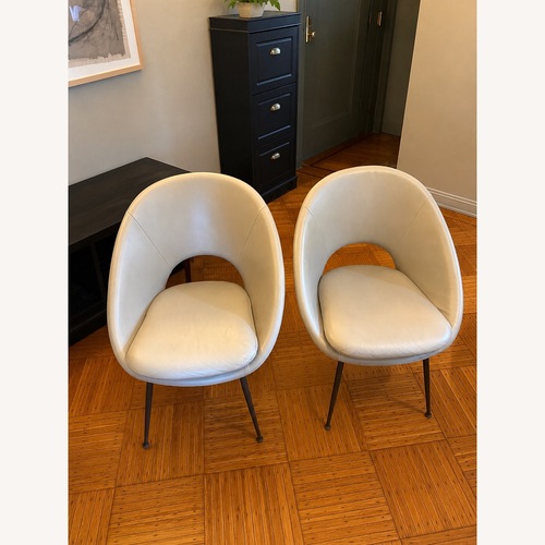 Used West Elm Orb Leather Dining Chair for sale on AptDeco