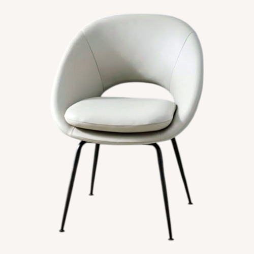 Used West Elm Orb Leather Dining Chair for sale on AptDeco