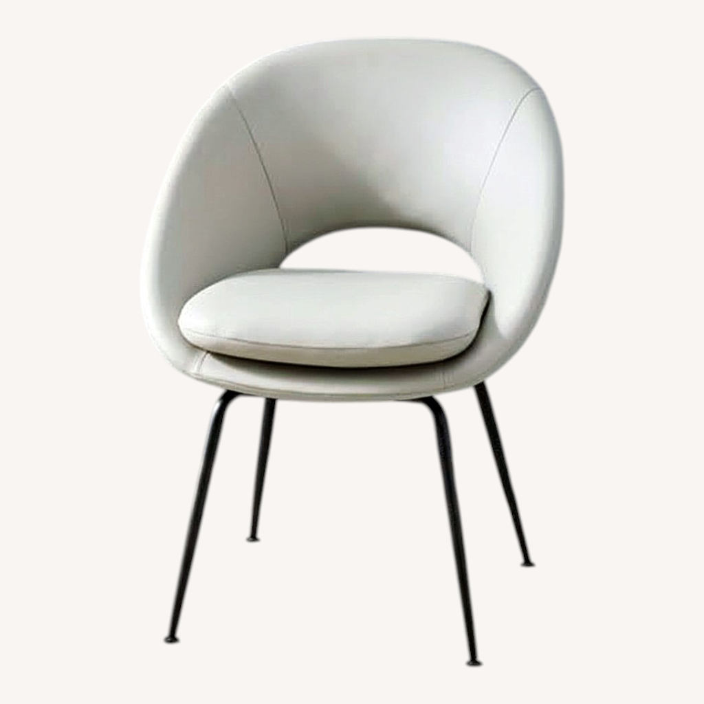 Image of West Elm Orb Leather Dining Chair