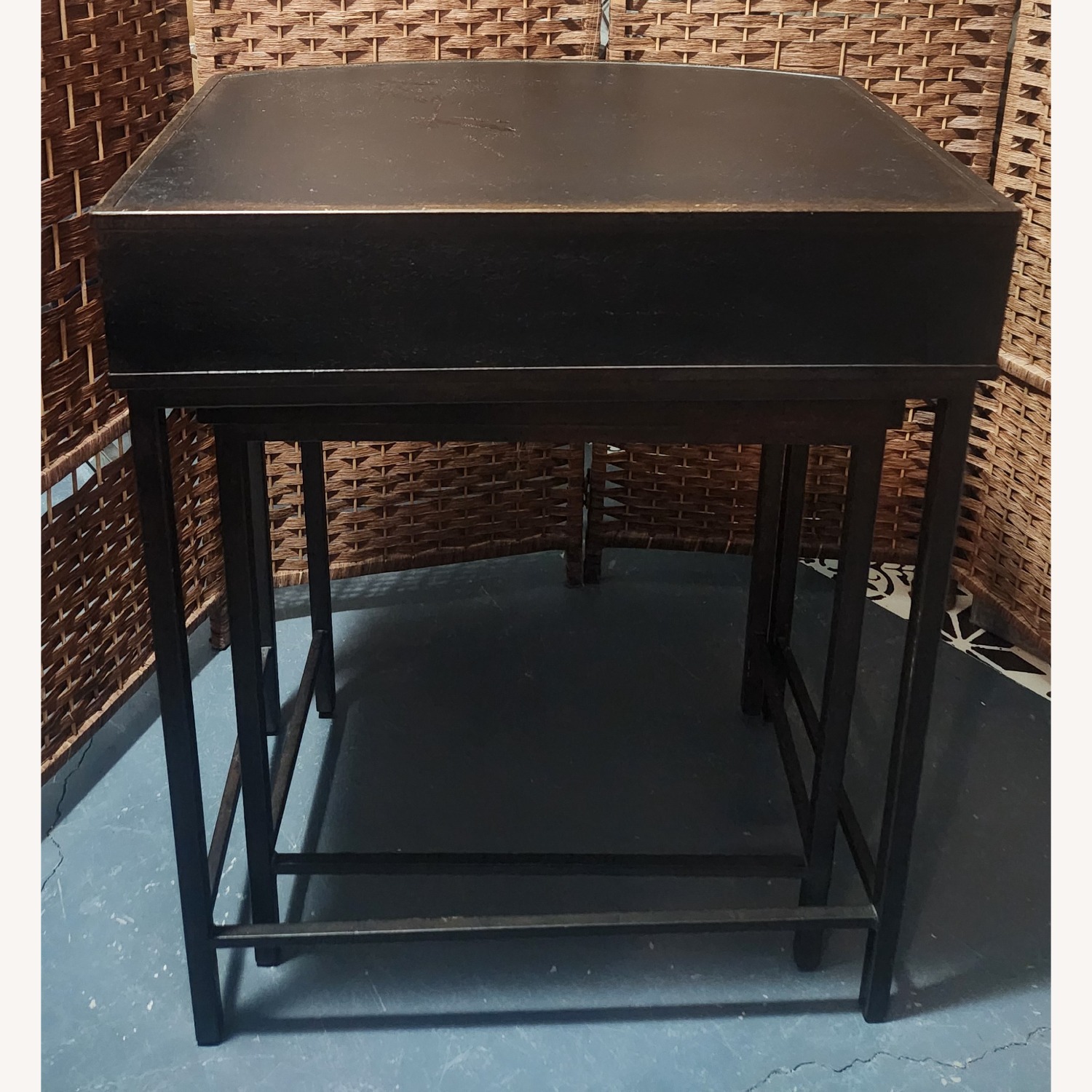 Pottery Barn Woodrow Metal Nesting nightstands - image-3