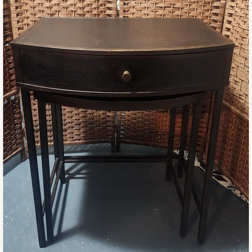 Used Pottery Barn Woodrow Metal Nesting nightstands for sale on AptDeco