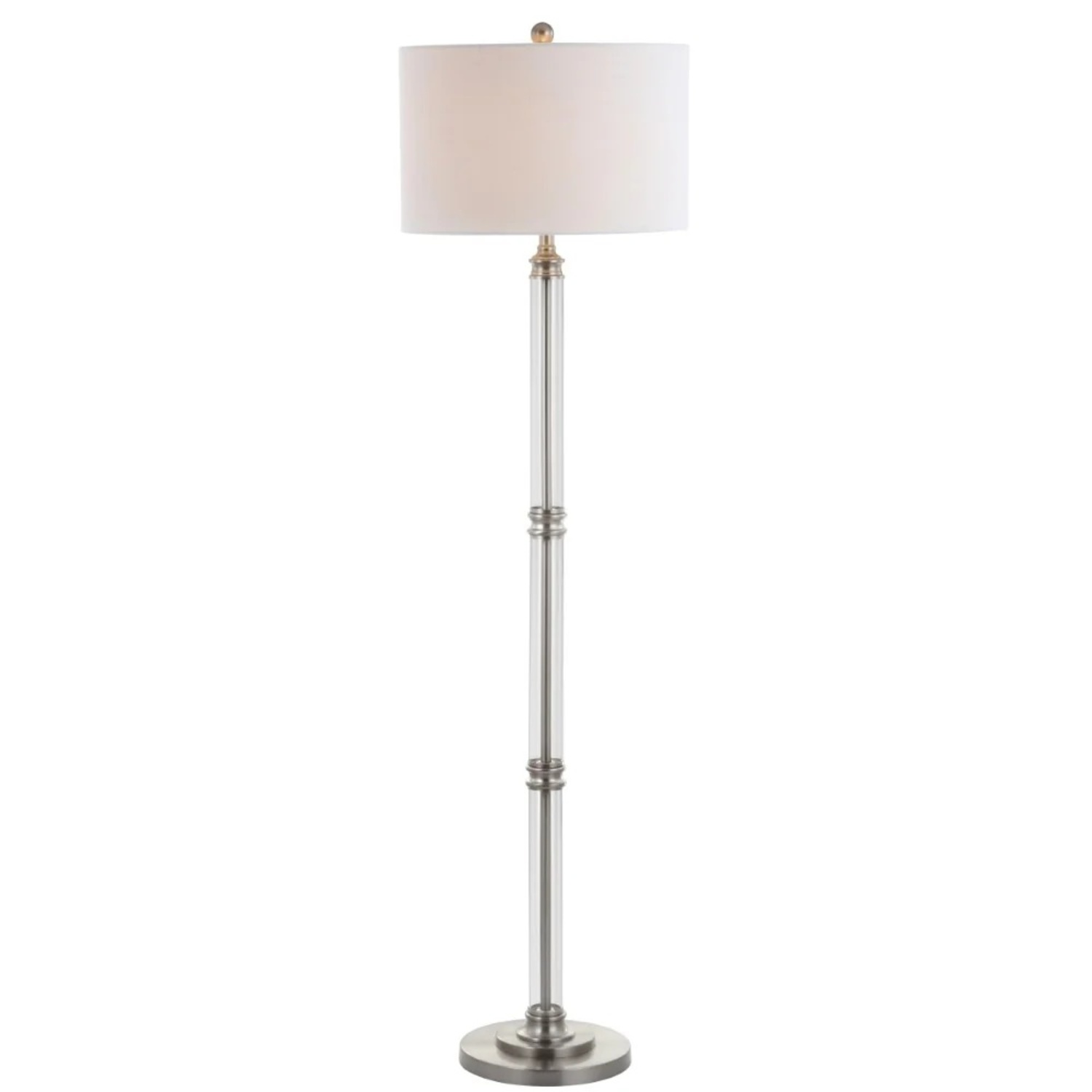 White Cotton Floor Lamp - image-4