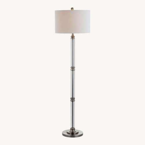 Used White Cotton Floor Lamp for sale on AptDeco