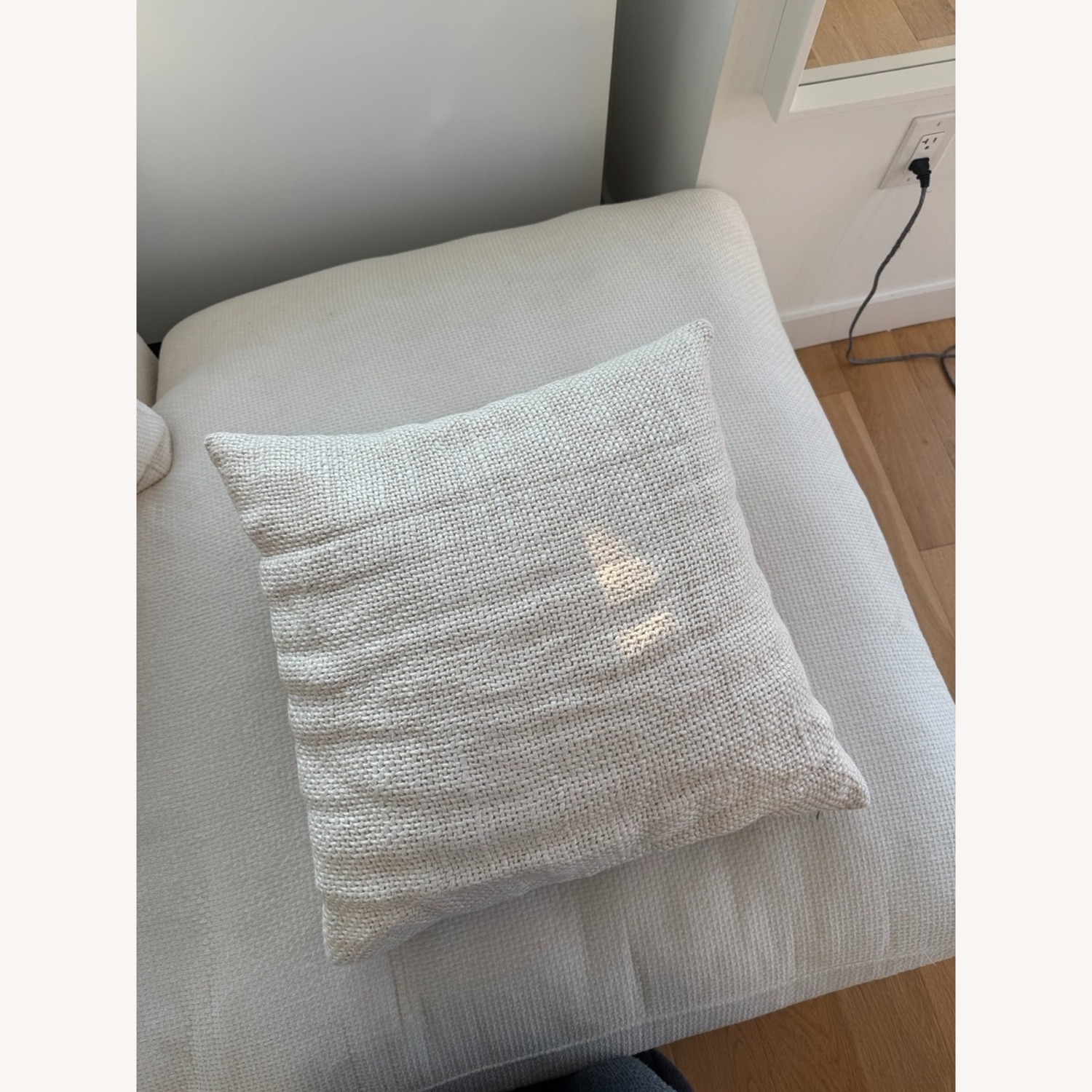 Pottery Barn Stonewashed Natural Linen Pillow - image-1