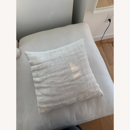 Used Pottery Barn Stonewashed Natural Linen Pillow for sale on AptDeco
