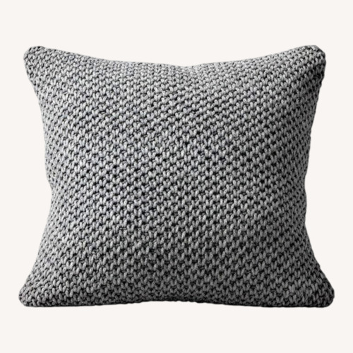 Used Pottery Barn Dark Gray Linen Pillow for sale on AptDeco