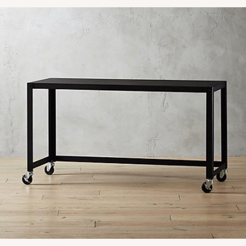 Used CB2 Go Cart Rolling Table Desk for sale on AptDeco