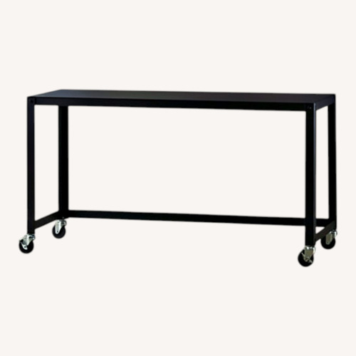 Used CB2 Go Cart Rolling Table Desk for sale on AptDeco