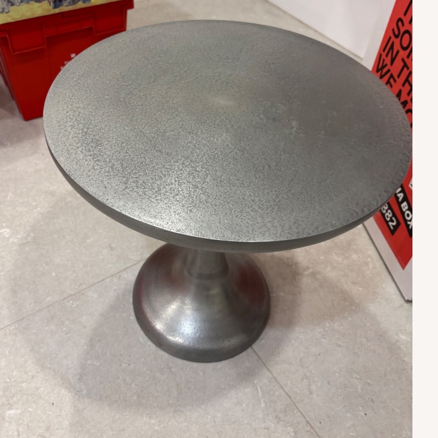 Restoration Hardware Teen Metal Nightstand – Pewter Finish - image-3
