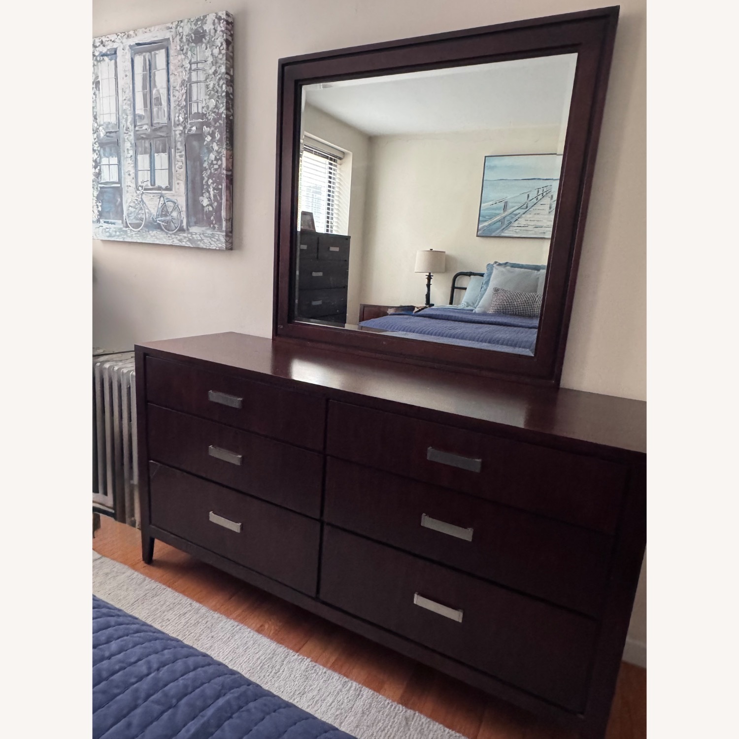 Raymour & Flanigan 6-Drawer Dresser with Mirror - image-2