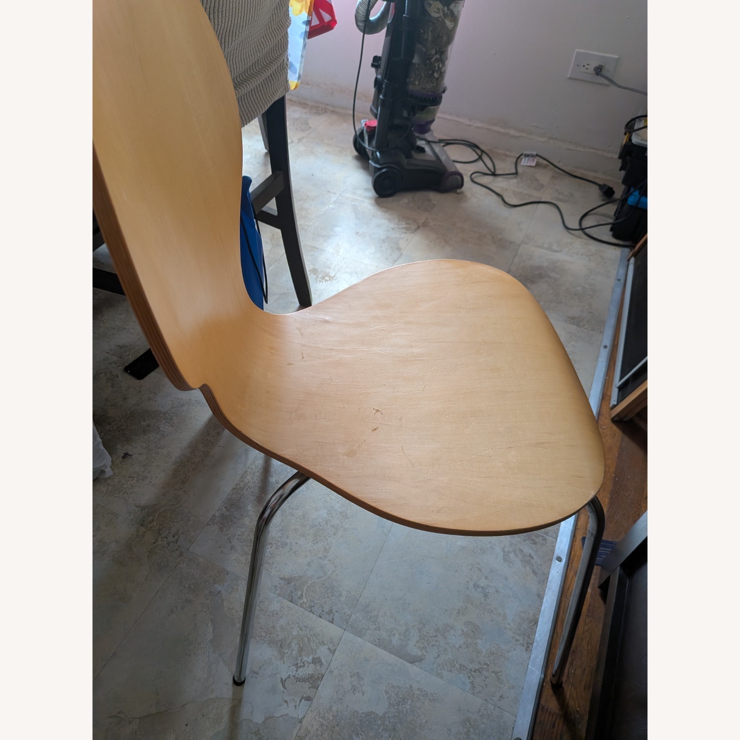 Natural Wood Dining Chair - image-4