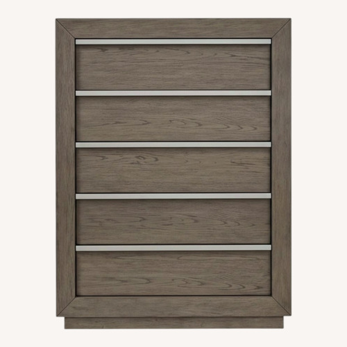 Used Eco-Lux Light Gray Wood Chest for sale on AptDeco