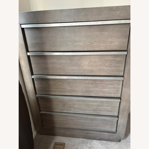 Used Eco-Lux Light Gray Wood Chest for sale on AptDeco