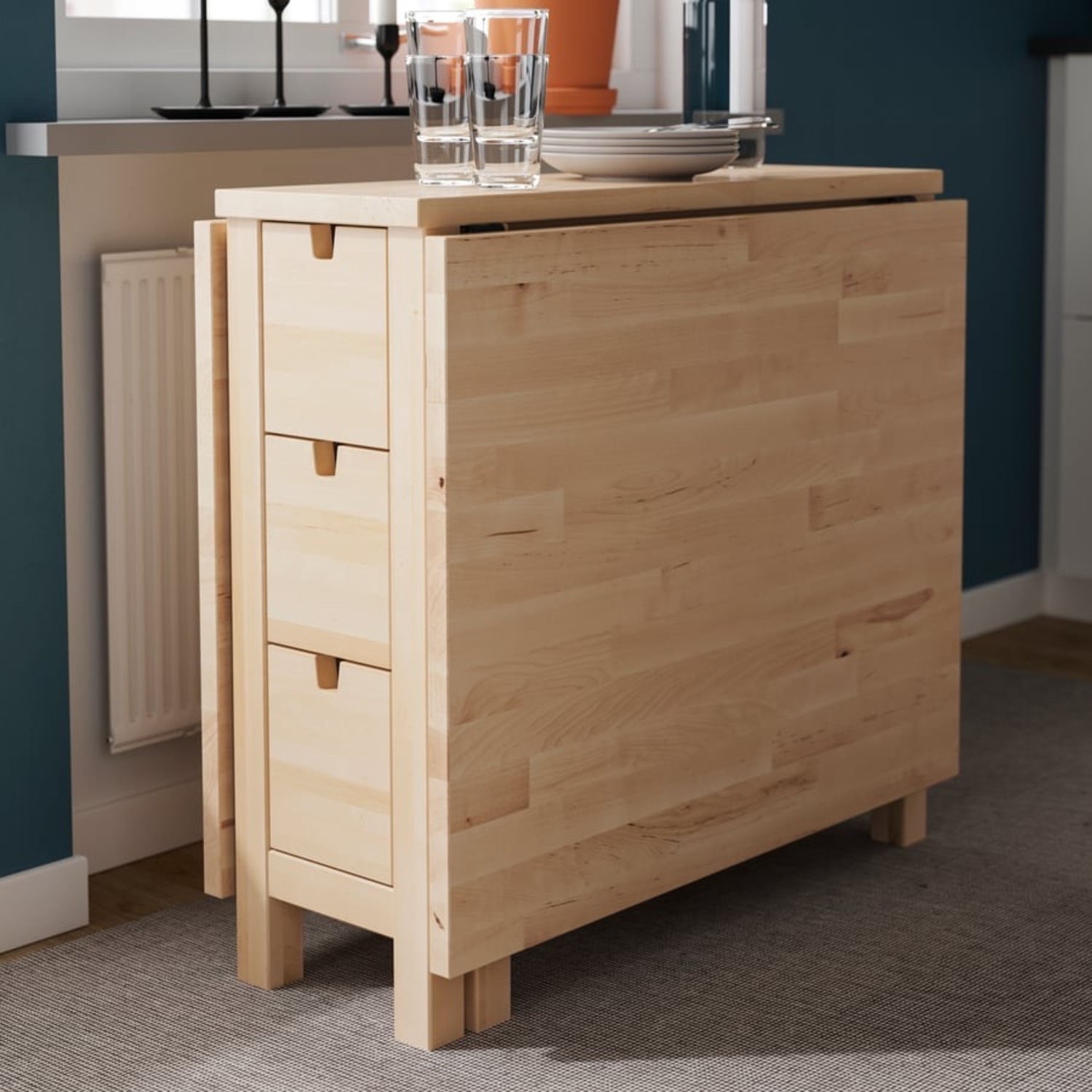 IKEA Norden Gateleg Table - Birch - image-6