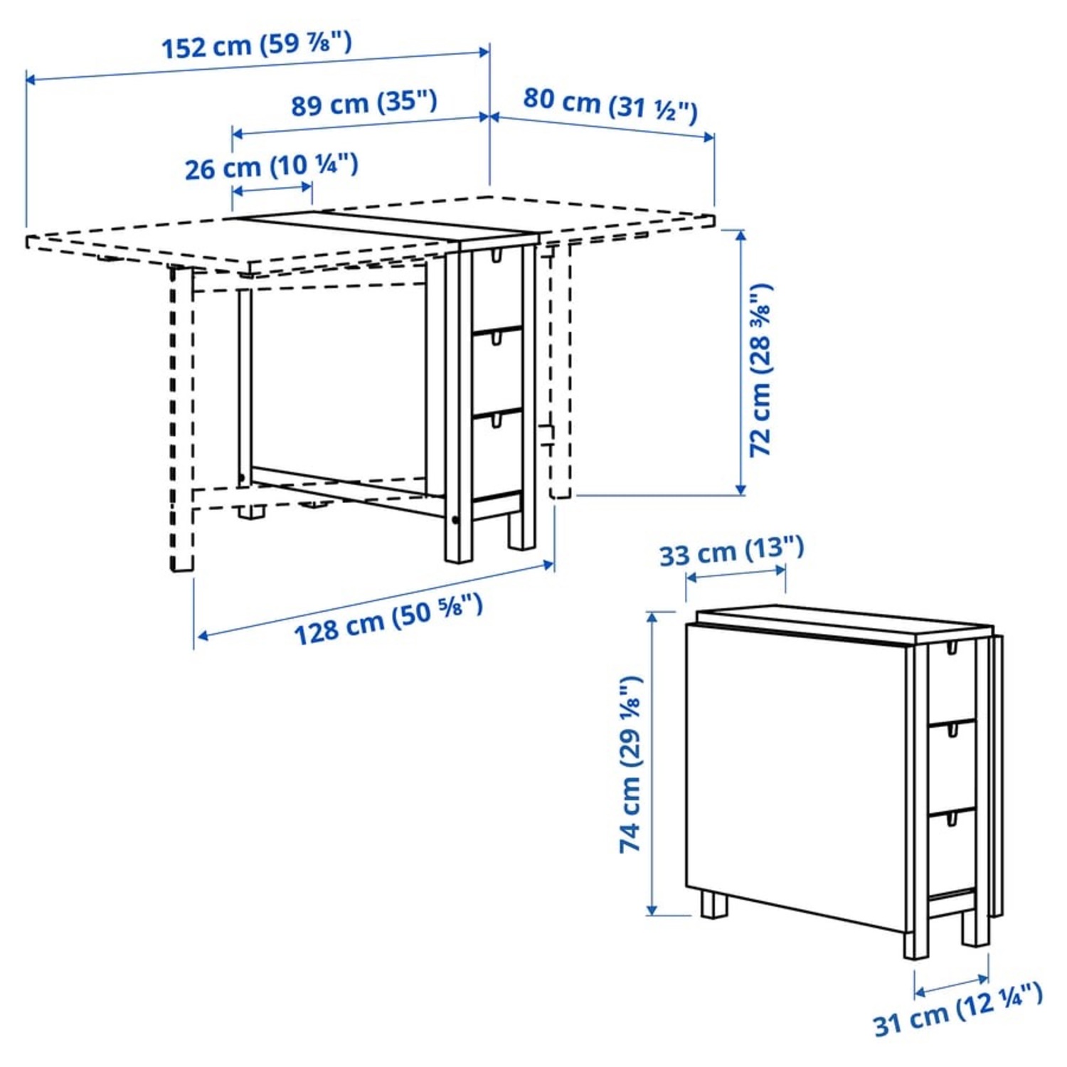 IKEA Norden Gateleg Table - Birch - image-4