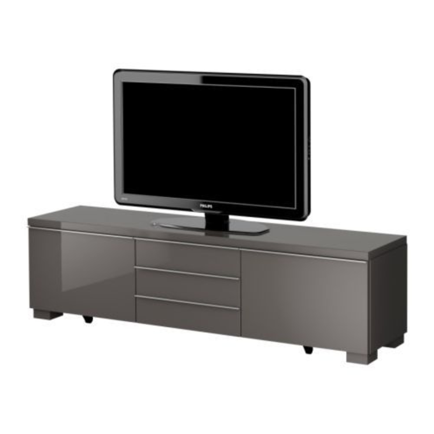IKEA Besta Dark Gray Media Storage - image-5