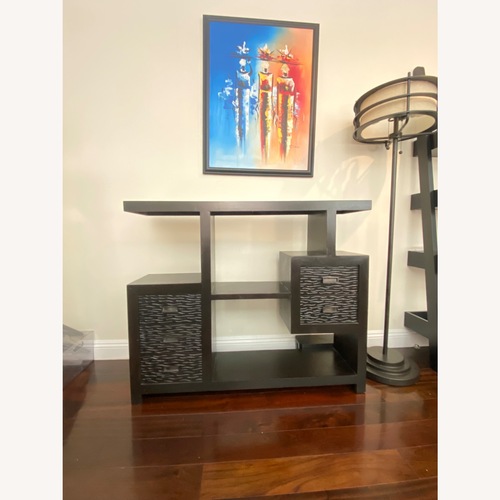 Used Urban Home Black Wood Credenza for sale on AptDeco