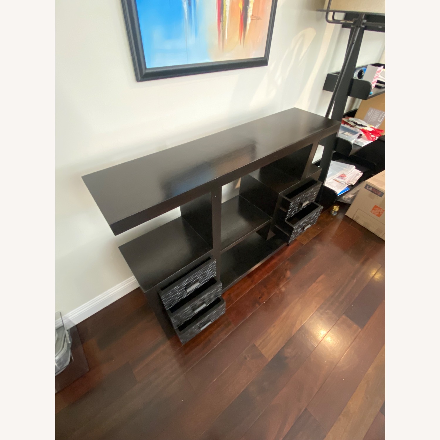Urban Home Black Wood Credenza - image-3