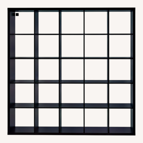 Used IKEA Kallax Dark Brown Wood Wall Unit for sale on AptDeco