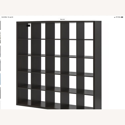 Used IKEA Kallax Dark Brown Wood Wall Unit for sale on AptDeco