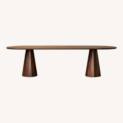 Used Maiden Home Natural Wood Dining Table for sale on AptDeco
