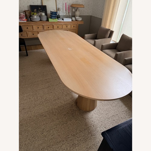 Used Maiden Home Natural Wood Dining Table for sale on AptDeco