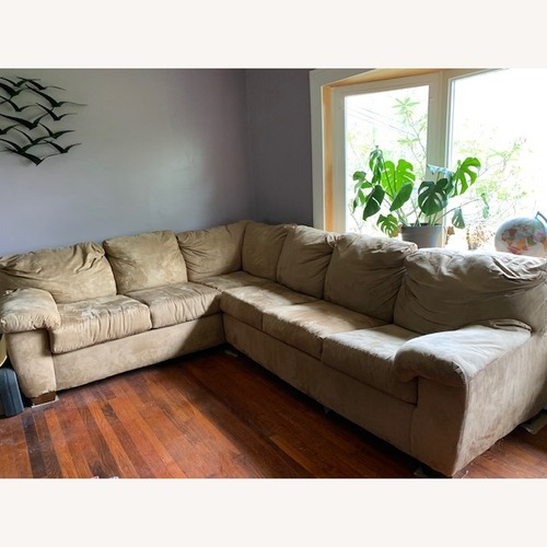 Used Light Brown Fabric Sleeper Sofa for sale on AptDeco