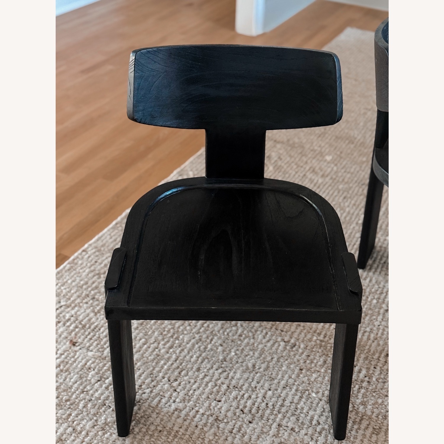 ARTEMIS Black Wood Dining Chair - image-3