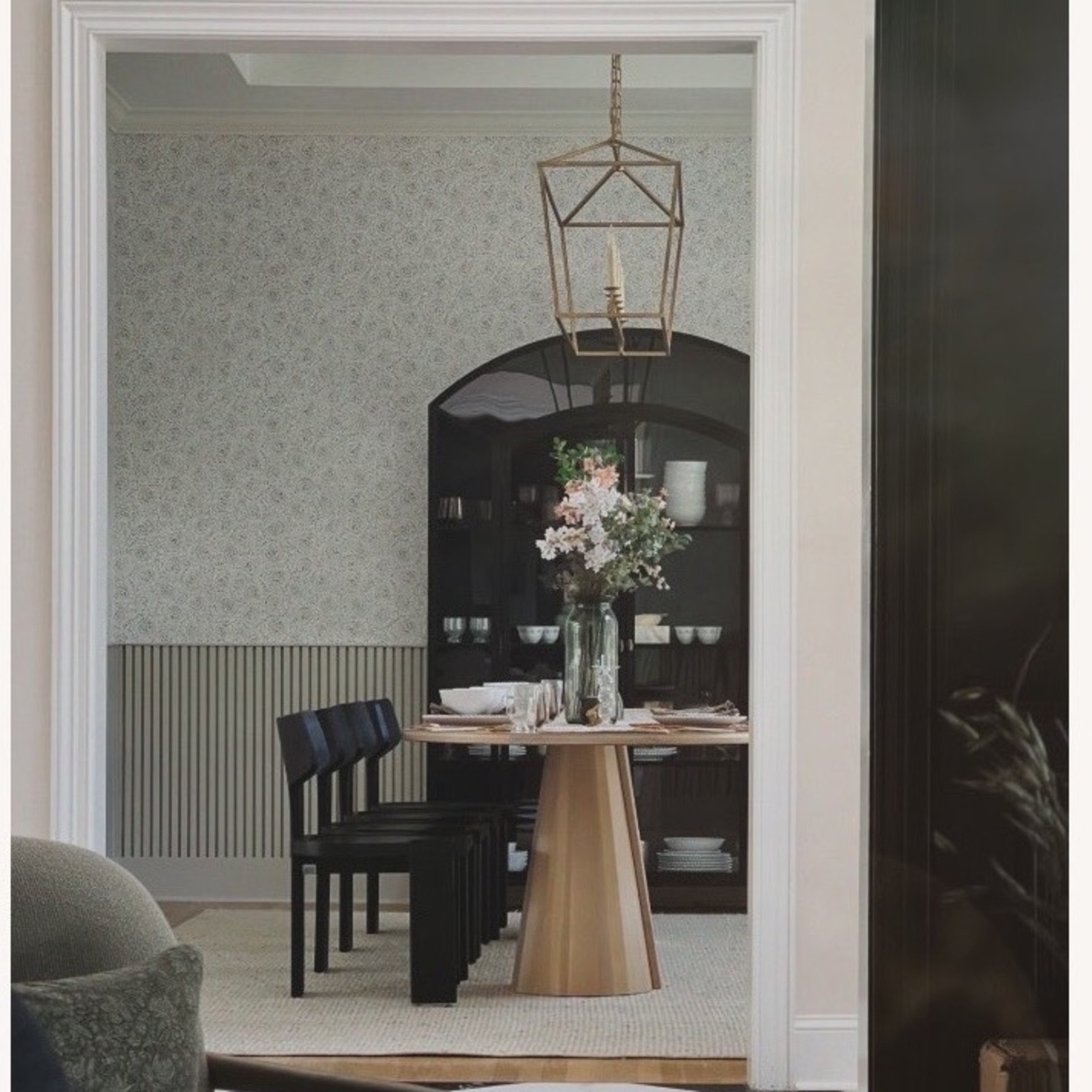 ARTEMIS Black Wood Dining Chair - image-4