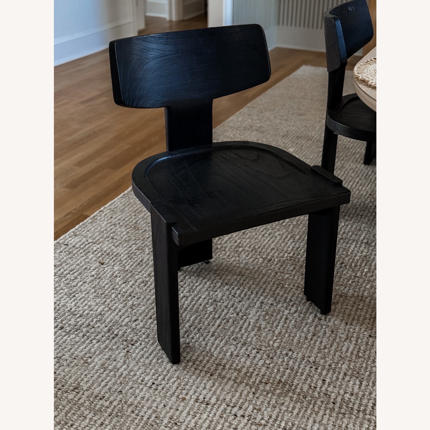 ARTEMIS Black Wood Dining Chair - image-2