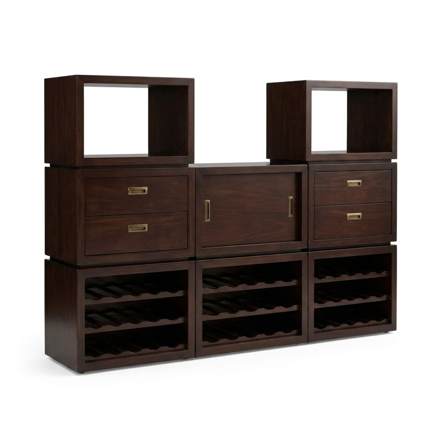 Crate & Barrel Sloane Modular Wine Bar & Storage Console - image-13