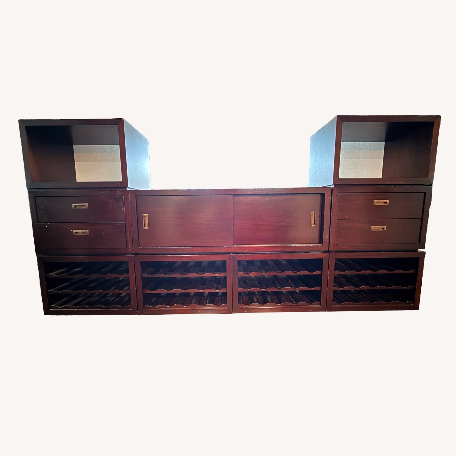 Crate & Barrel Sloane Modular Wine Bar & Storage Console - image-1