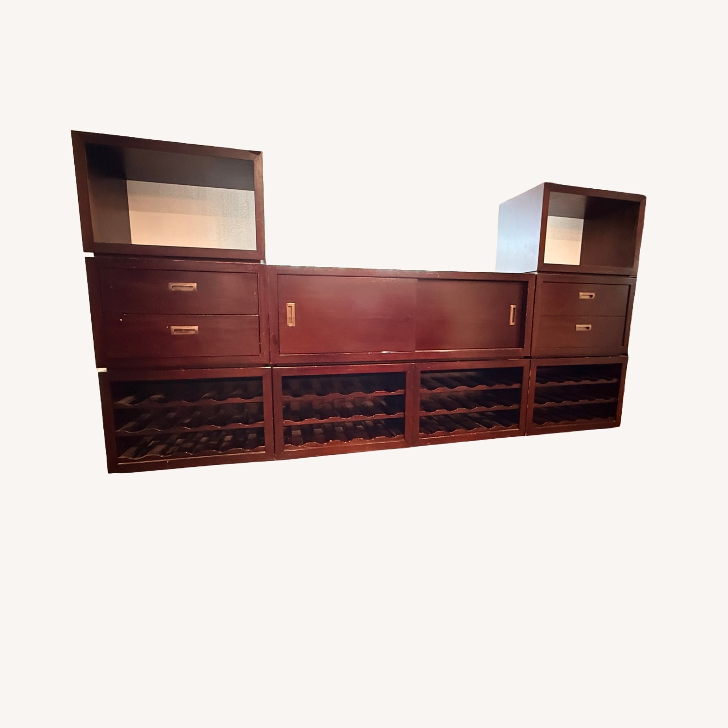 Crate & Barrel Sloane Modular Wine Bar & Storage Console - image-2