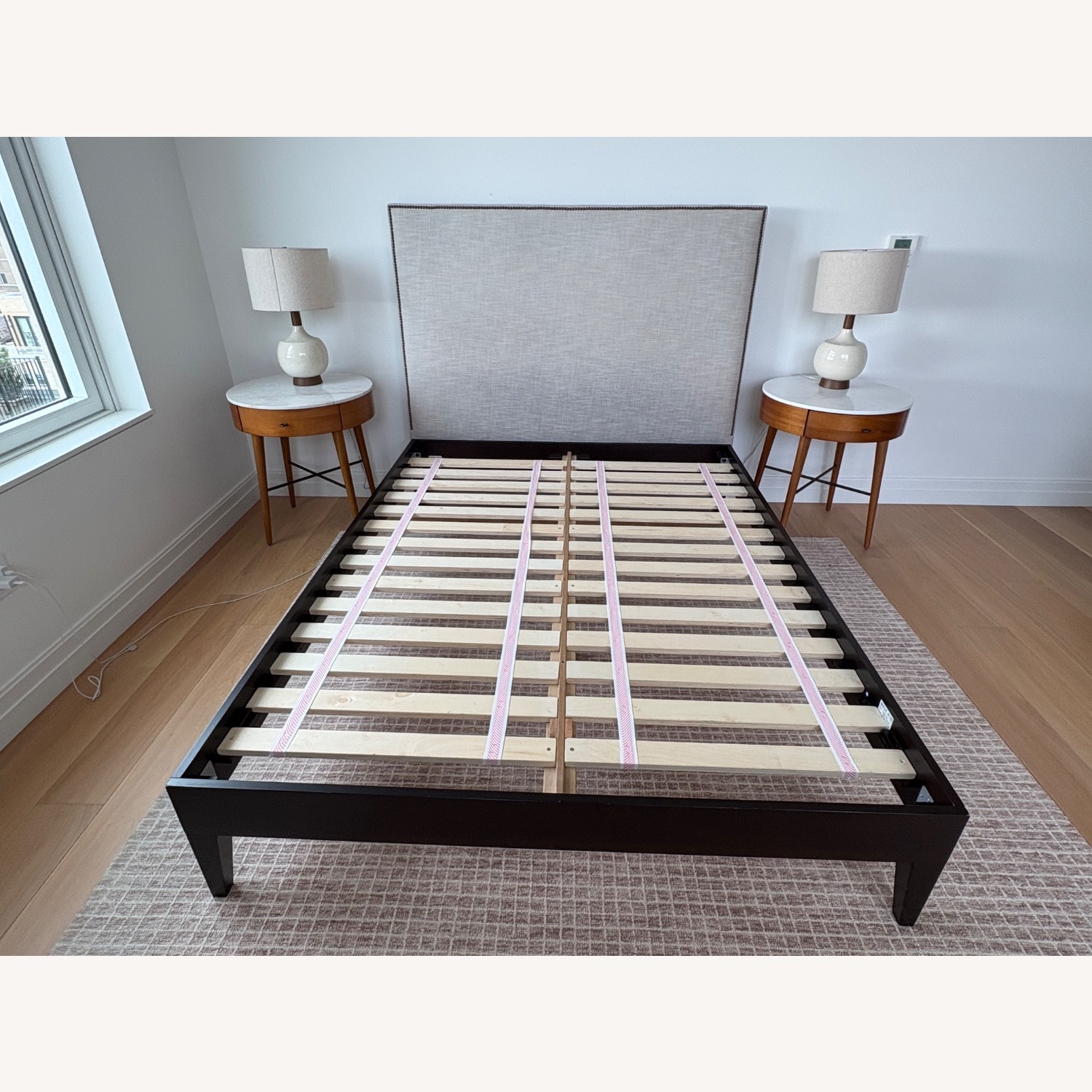 West Elm Narrow Leg Wood Bed Frame - image-1