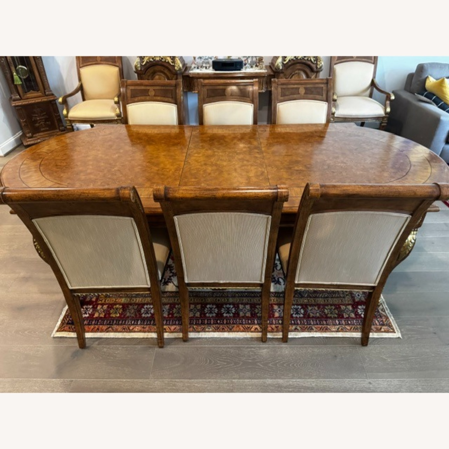 Jeffco Luxury Light Brown Wood Dining Set - image-2