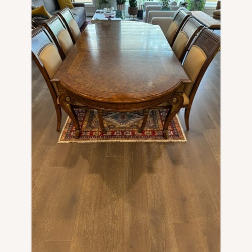 Used Jeffco Luxury Light Brown Wood Dining Set for sale on AptDeco