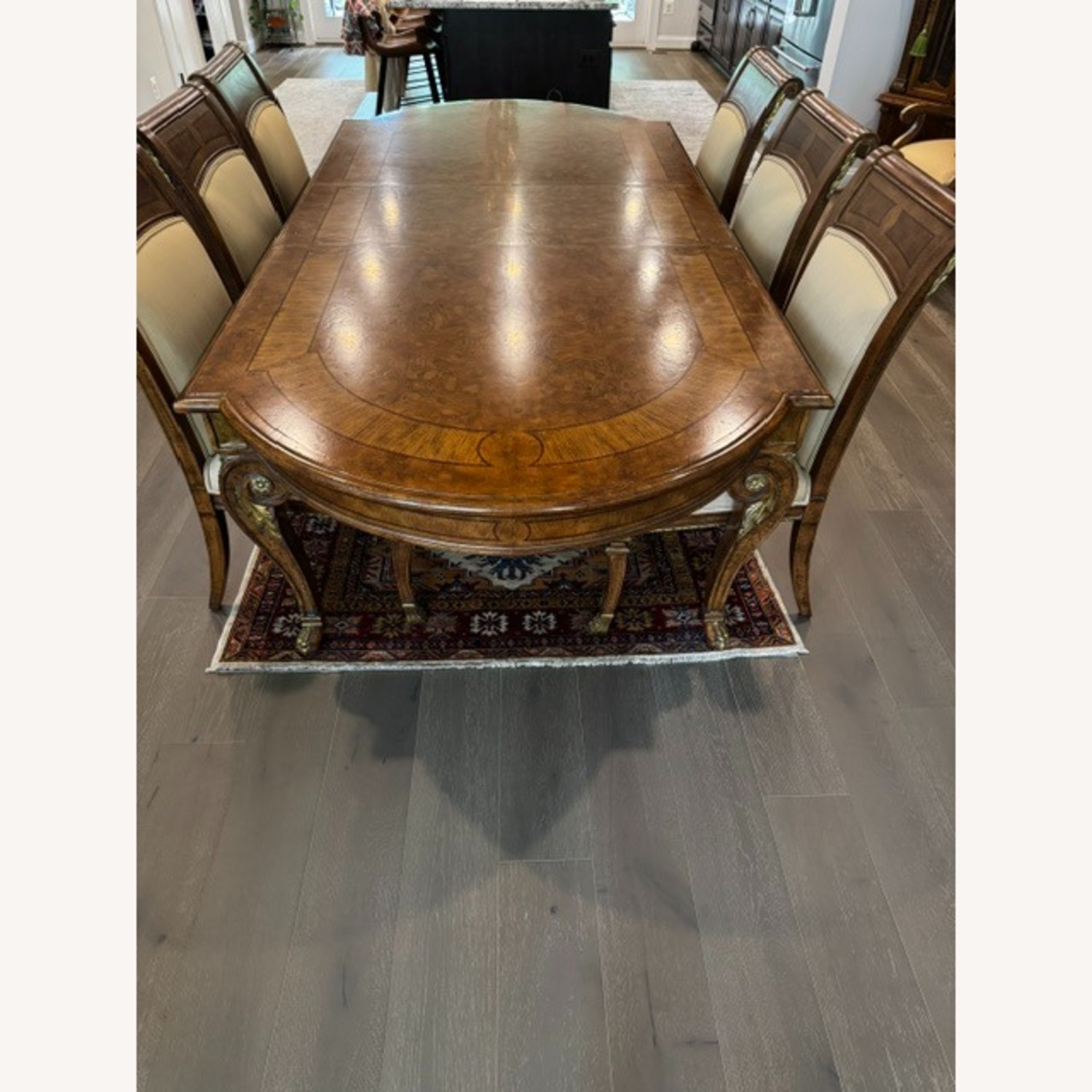 Jeffco Luxury Light Brown Wood Dining Set - image-3