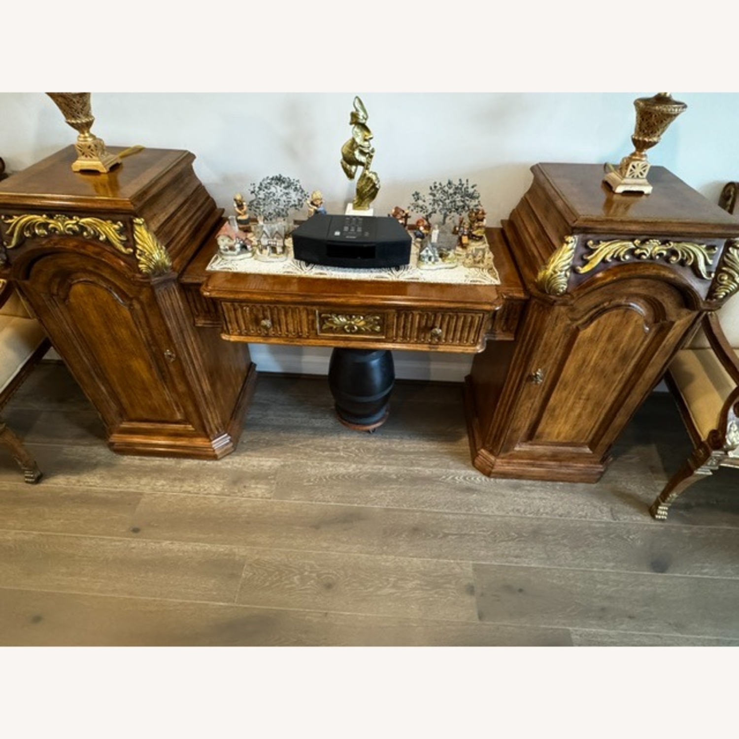 Jeffco Luxury Light Brown Wood Dining Set - image-4