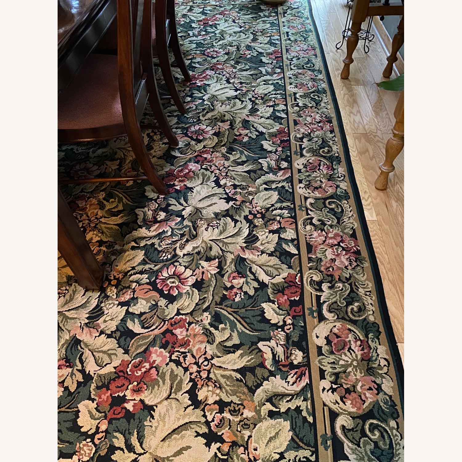 Needlepoint Area Rug 9' 9" x 13' 9"  Hand Knotted - image-5