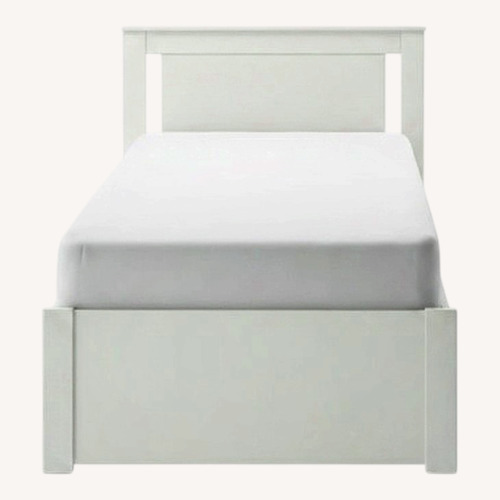 Used IKEA SONGESAND White Wood Twin Bed for sale on AptDeco