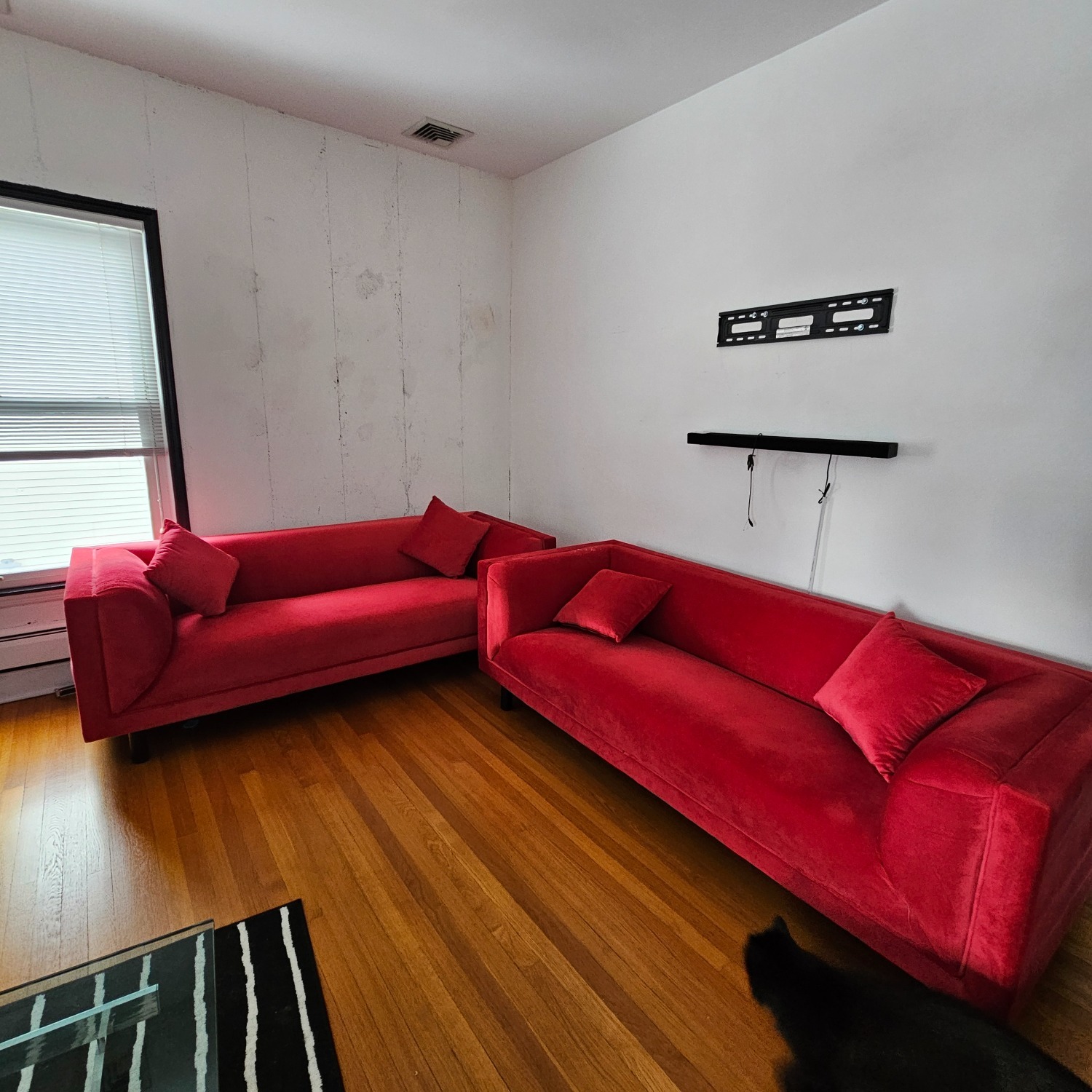 Red Fabric 3+ Seater Sofas - image-2