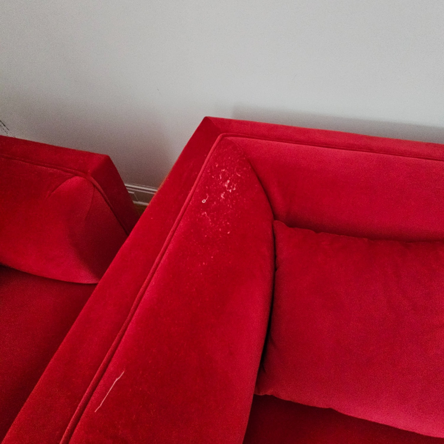 Red Fabric 3+ Seater Sofas - image-4