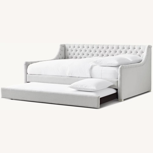 Used Restoration Hardware Devyn Tufted Daybed with Trundle for sale on AptDeco